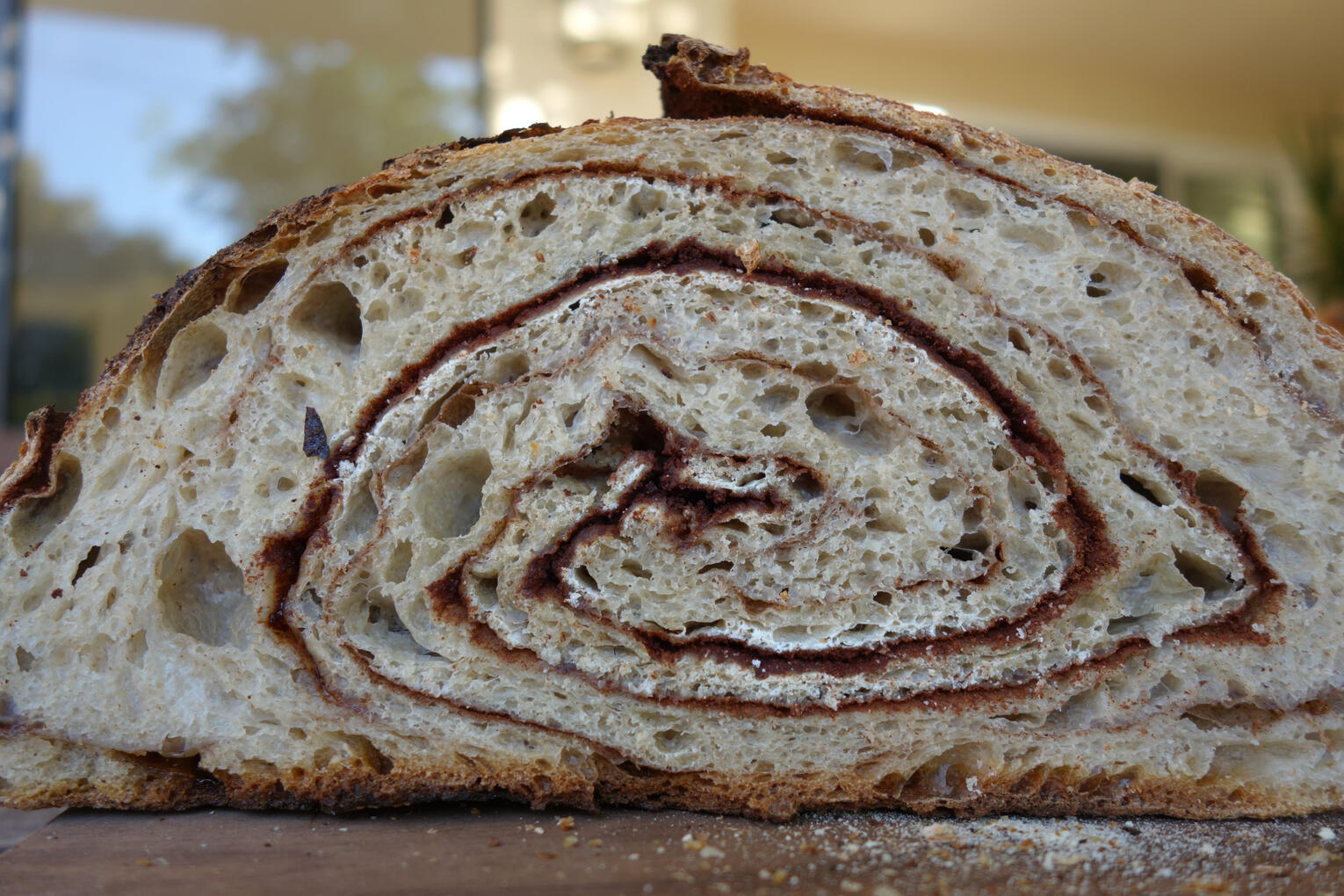 Cinnamon Swirl Cinnamon and brown sugar encased in our rustic sourdough.