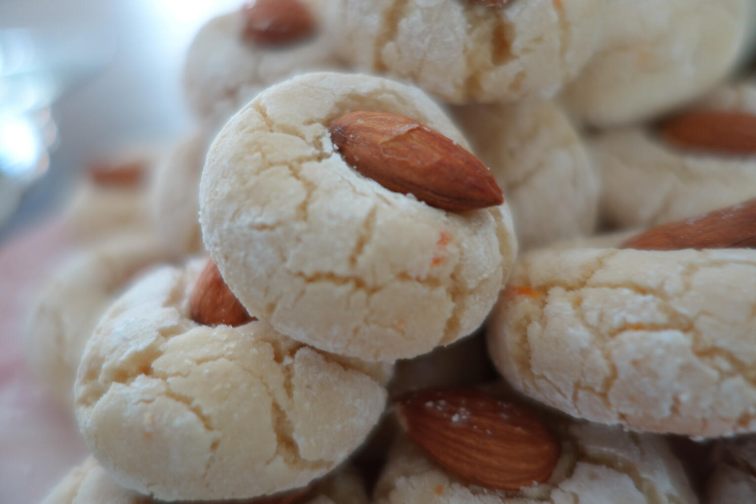 Orange Blossom Almond Cookies Soft and chewy almond cookies perfumed with orange blossom and orange zest.